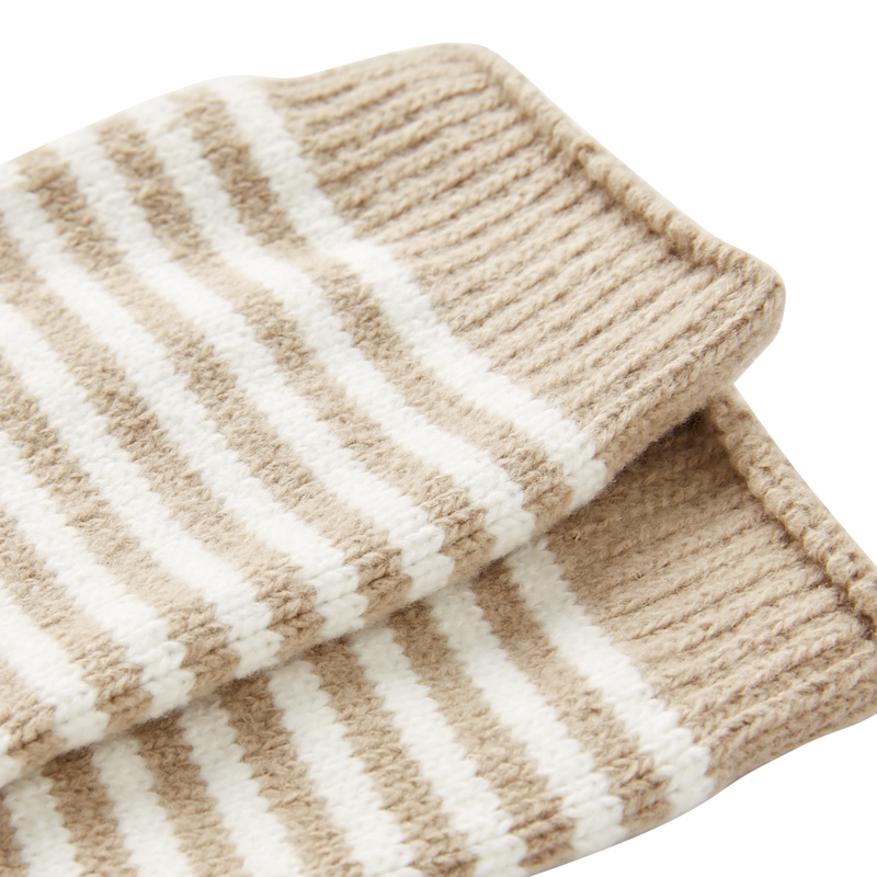 Joules Cosy Stripe Socks - Oatmarl-2